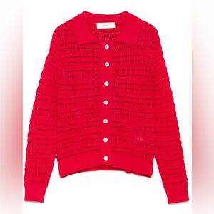 DUNST UNISEX OPEN COLLARD CARDIGAN
